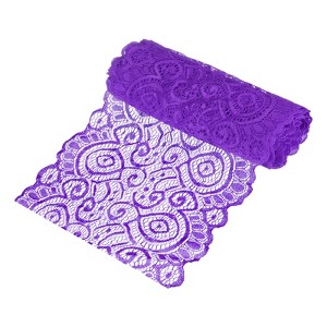 Unique Bargains Elastic Lace Fabric Ribbon Stretchy Trim Pattern for Bridal Wedding 1 Pc - 1 of 4