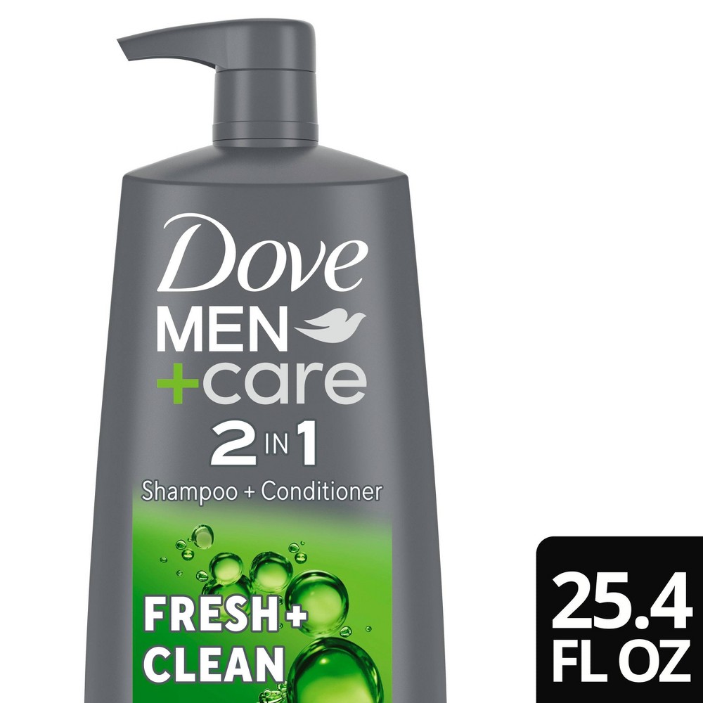 Photos - Hair Product Dove Men+Care Fresh & Clean 2-in-1 Shampoo & Conditioner - 25.4 fl oz
