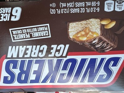 SNICKERS Ice Cream Bars - 12oz/6ct