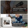 JUJABU White Pet Hair Dryer Box, Ultra Quiet Blow Dryer 6L Capacity for Cats - 3 of 4
