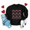 Simply Sage Market Women's Graphic Sweatshirt Love Smiley Grid - 3 of 4