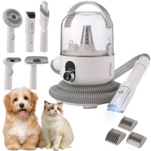 coucheta Pet Grooming Kit, 2L Vacuum Removes 99% of Pet Hair, Quiet Grooming Vacuum Comes with 5 Grooming Tools Suitable for Dogs, Cats - 1 of 4