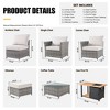 Tenaya 10pc Wicker Outdoor Patio Furniture Set Conversation Sofa with a Storage Fire Pit and Cushions - 4 of 4