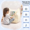 Hommpa Kids Cat Ears Soft Corduroy Fabric Bean Bag Chair with Memory Foam, Cozy Toddler Lounge Seat - 3 of 4