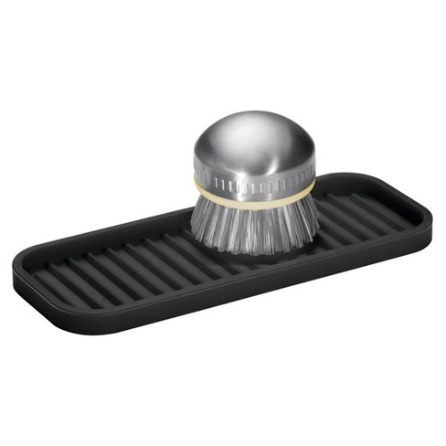 Silicone Kitchen Sink Tray Soap Dish Holder With Drain Tip - Temu