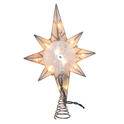 Blue and White Metal Seahorse Bethlehem Star Tree Topper