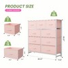 Lyngins 7-Drawer Tall Dresser for Bedroom, Spacious Chest of Drawers, Versatile Fabric Storage Cabinet with Wooden Top for Closet/Entryway/Nursery - 2 of 4