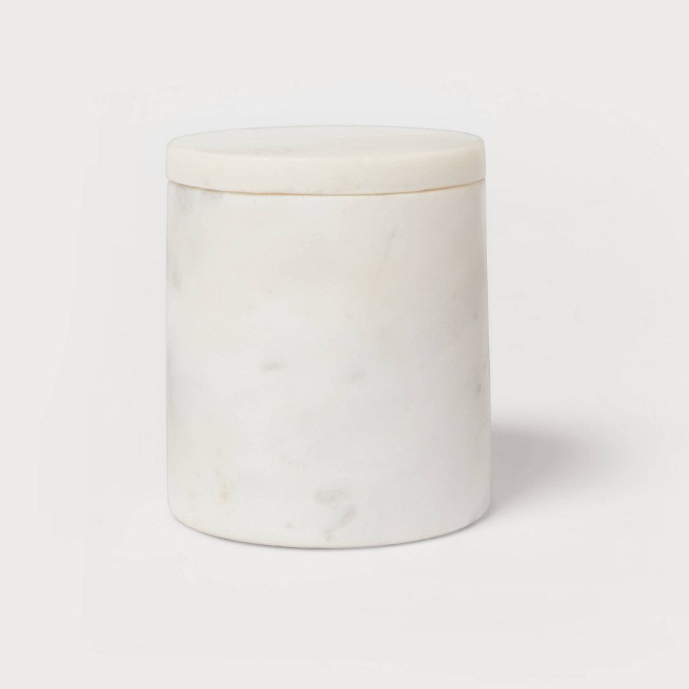 Photos - Clothes Drawer Organiser Marble Canister White - Threshold™