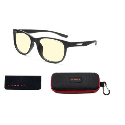 GUNNAR Gaming and Computer Glasses for Teens & Young Adults - Rush 12+, Amber Lens, Blocks 65% Blue Light