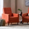 CAVINAS Mid-Century Modern Wingback Chair, Reclining Chair, Armchair with Footrest, Single Sofa Chair, Comfy Reading Chair for Bedroom, Living Room - 2 of 4