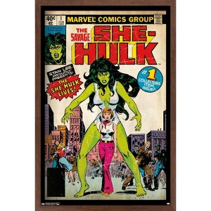 Trends International Marvel Comics - She-Hulk - The Savage She-Hulk #1 Framed Wall Poster Prints - 1 of 4