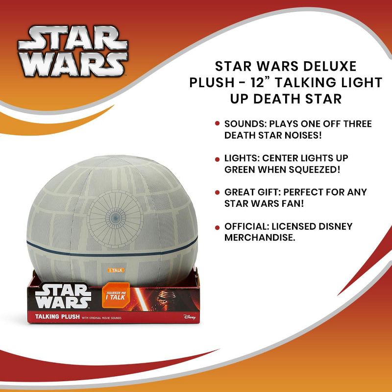 Seven20 Star Wars Deluxe Plush - 12” Talking Light Up Death Star, 5 of 6