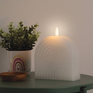 Teen 7" Flameless Arch Candle White - West & Arrow - 1 of 1