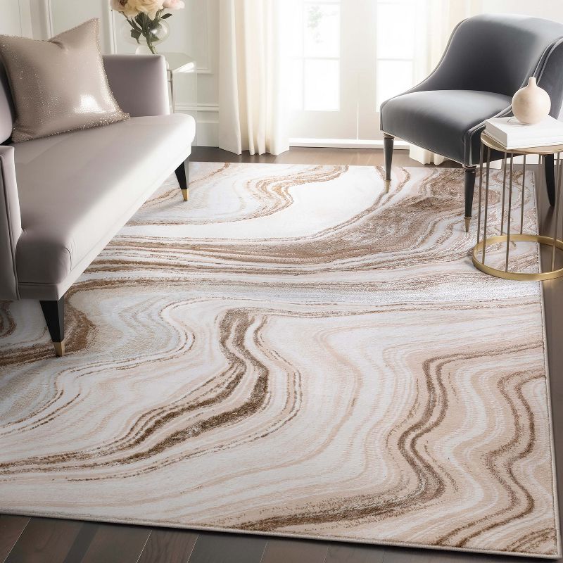 Well Woven Werrick Abstract Wavy Lines Marble Area Rug, 3 of 9