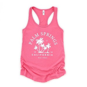 Simply Sage Market Women's Palm Springs Palm Trees Graphic Racerback Tank - 1 of 3