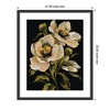 Kate and Laurel Framed Art Moody Floral 8 by Annie Quigley, 21x25, Stylish Black Narrow - 2 of 4