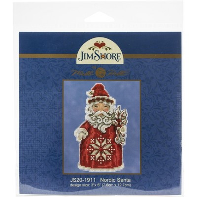 Mill Hill/Jim Shore Counted Cross Stitch Kit 5"X3.5"-Nordic Santa