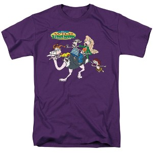 Wild Thornberrys Runaway Ostrich Adult T-Shirt Purple - 1 of 4