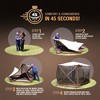 Clam Quick Set Traveler 6 by 6 Foot Portable Pop Up Outdoor Tent Canopy and Carry Bag with 3 Wind and Sun Panels Accessory, Green - 4 of 4