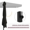 TiramisuBest 10' Square Cantilever Offset Patio Umbrella with Tilt, Crank, Cross Base, Aluminum Pole and Air Vent, Gray - 3 of 4