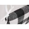 2pk Anderson Rounded Corners Outdoor Seat Cushion Black - Pillow Perfect: Weather-Resistant, Fade-Resistant Patio Chair Pads - 3 of 4