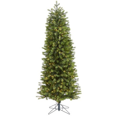 Nearly Natural 6.5-ft Slim Colorado Mountain Spruce Artificial Christmas Tree