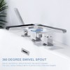 WOWOW Waterfall Single-Handle Deck-Mount Roman Tub Faucet with Hand Shower in - 4 of 4