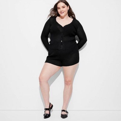 Women's Open Work Pointelle Shorts - Wild Fable™