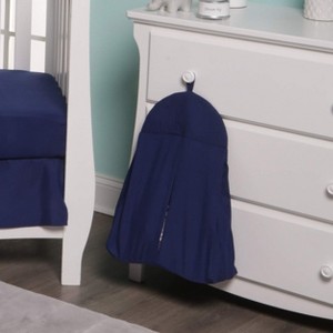 Everyday Kids Navy Blue Hanging Baby Diaper Caddy Organizer with Hook – Portable, Washable, Folding Diaper Stacker for Boys’ Nursery Changing Station - 1 of 4