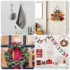 LunaLulinlk 40pcs Self-Adhesive Wall Hooks Heavy Duty Reusable Hangers, Transparent - 4 of 4