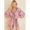 VENUS Womens Linen Tie-Waist Romper - 2 of 4