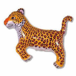 LOONBALLOON Animal Theme Balloons - 36 Inch Leopard Print Safari Party Decoration in Black - 1 of 1