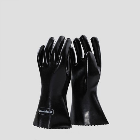 Hastings Home Silicone Oven Mitts - Extra Long Heat Resistant with Quilted  Lining - 1 pair Black by Hastings Home in the Kitchen Towels department at