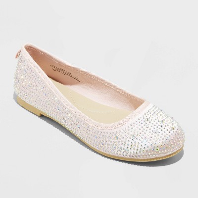 White sales glitter flats