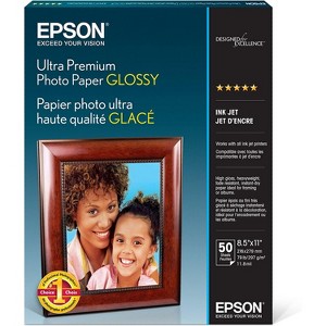 Epson Ultra Premium Photo Paper Glossy, 8.5" x 11", 50 sheets - 1 of 4
