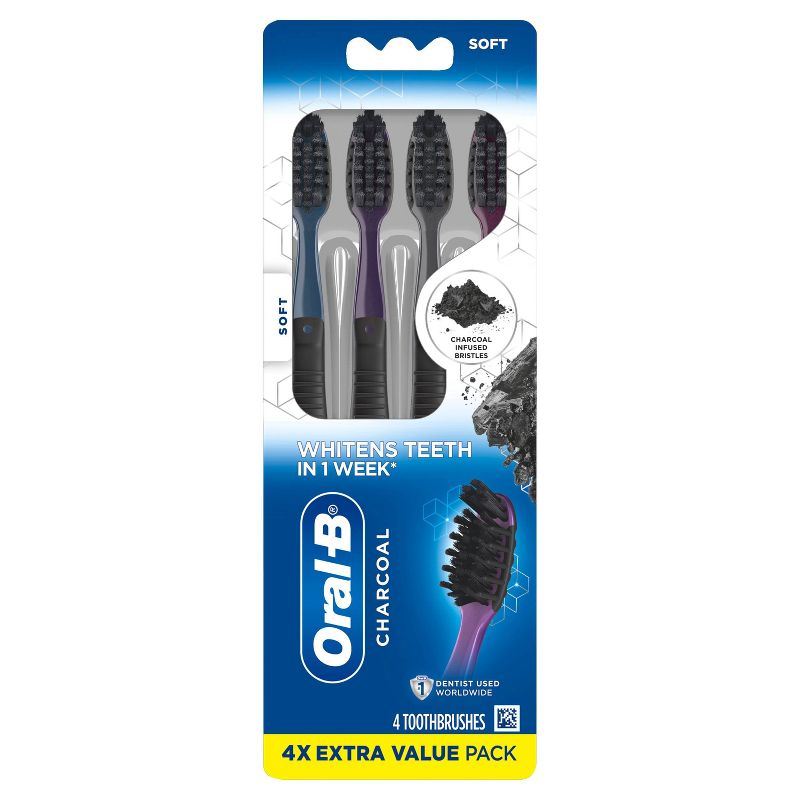 Oral-B Charcoal Soft Whitening Therapy Toothbrush, 3 of 12