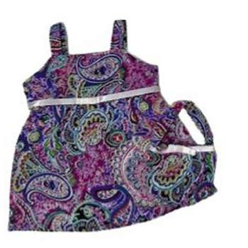 Doll Clothes Superstore Paisley Sundress With Purse Fits 15-16 Inch Cabbage Patch Kid And Baby Dolls