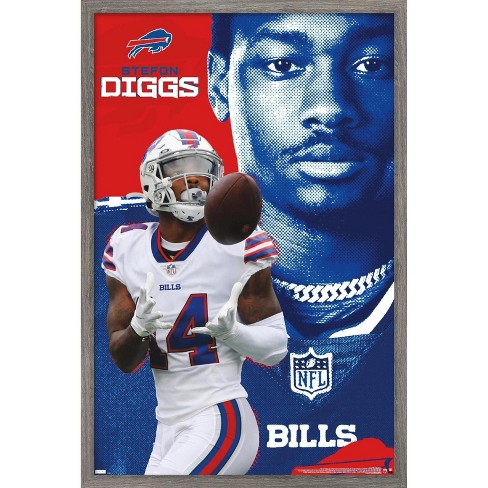 NFL Buffalo Bills - Josh Allen and Stefon Diggs 21 Wall Poster, 22.375 x  34, Framed