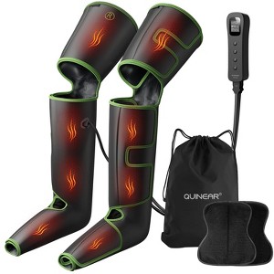 QUINEAR Full Leg Massager with Heat, for Circulation&Pain Relief, 2 Extender&3Heat&3Mode&3Intensity, for Cramps&Edema&Swelling - 1 of 4