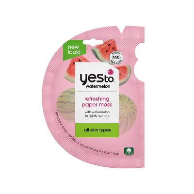 Yes To Watermelon Super Fresh Paper Mask - 0.6 fl oz