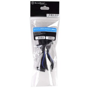 SilverStone Technology  ATX 24pin to MB-24pin(300mm) Power Cable Extneder Bicolor- Black & Blue - 1 of 4