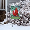 Welcome Cardinals Winter Garden Flag 18" x 12.5" Briarwood Lane - 4 of 4