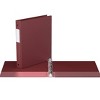 Davis Group 6pk 1" Premium Economy Round Ring Binders Burgundy: Hard Cover, 200 Sheet Capacity, 2 Pockets, Polypropylene - 2 of 4