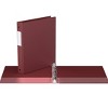 Davis Group 6pk 1" Premium Economy Round Ring Binders Burgundy: Hard Cover, 200 Sheet Capacity, 2 Pockets, Polypropylene - image 2 of 4