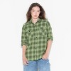 Women's Oversized Long Sleeve Collared Flannel Shirt - Wild Fable™ - 2 of 3