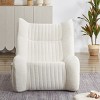 Oversized Bean Bag Chair for Adults with Armrests,Comfy Floor Lounge Sofa,Modern Accent Seating for Bedroom,Living Room-The Pop Home - 2 of 4