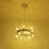 LLHZSY 12/20-Light Modern Glam Crystal Sphere Pendant Chandelier, G9 Bulbs Included - 28 2/5" or 36" W - Gold/Chrome - 3 of 4