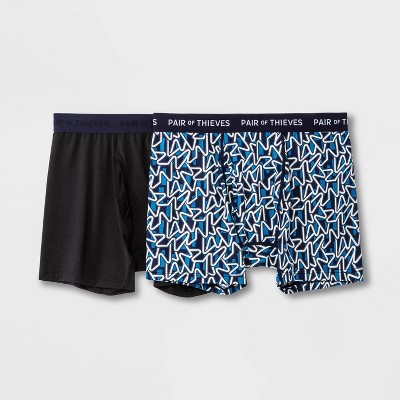 Pair Of Thieves Men's Super Soft Boxer Briefs - Navy L : Target