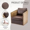 CAVINAS 360 Degree Swivel Chair, Swivel Barrel Chair, Rattan Accent Chair, Single Sofa Chair for Living Room, Leisure Arm Chair - 2 of 4