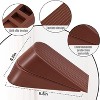 Attop Big Door Stopper 2 Packs Heavy Duty Wedge Rubber Door Stop Works on All Floor Surfaces Non-Scratching Doorstops Special (Black) - 4 of 4